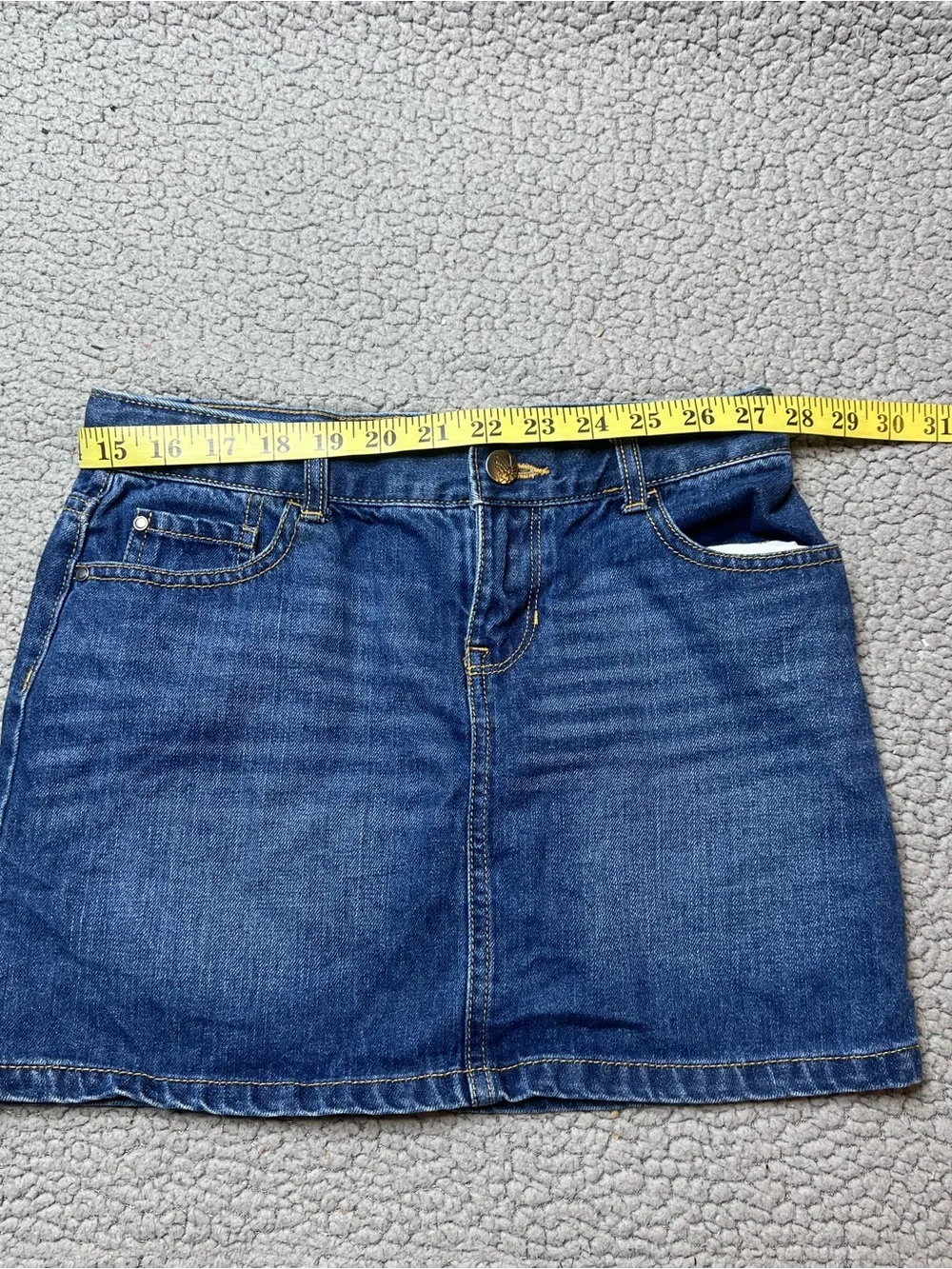 Children’s Place Denim Skirt Little Girls Size 12 Dark Wash Jean Skirt
